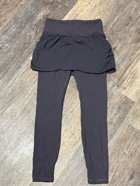 Athleta Elation 2 in 1 7/8 Skirted Leggings Navy Small Tall
